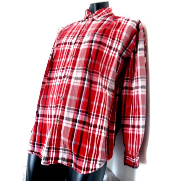 Canyon Guide Men Western Shirt Athletic Fit L/S Sz XLT Red/White/Gray plaid. - Picture 6 of 10